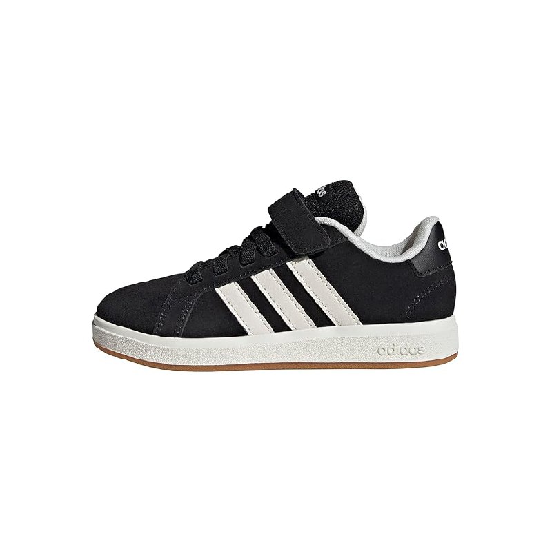 adidas Unisex niños Grand Court 00S Children Shoes, Core Black/Off White/Gum