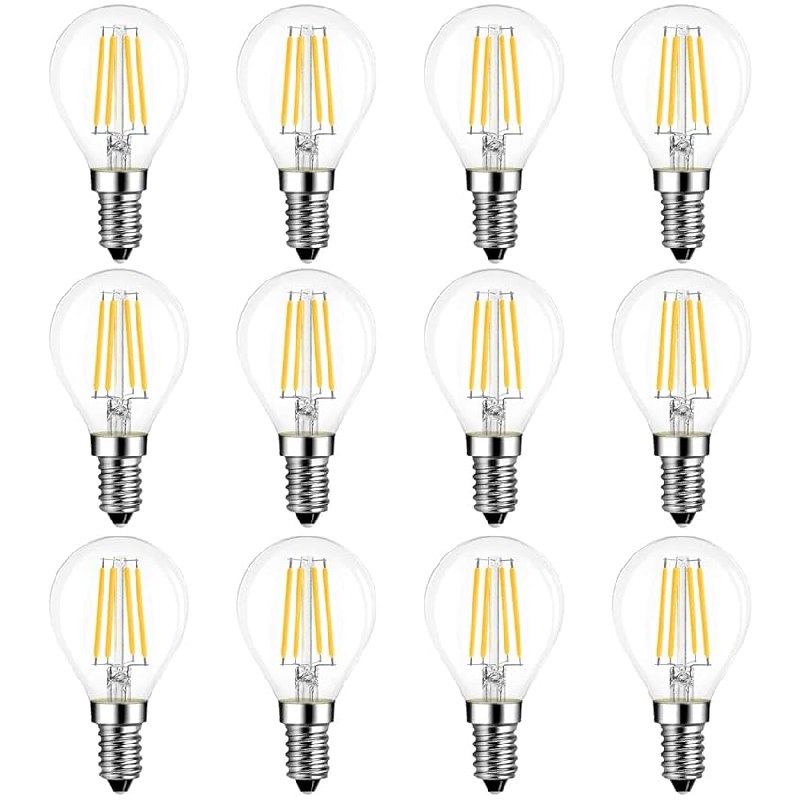 LVWIT Bombillas Golf de Filamento LED E14-4W Equivalente a 40W