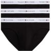 Tommy Hilfiger Slip Hipster para Hombre, 3 Unidades con Banda con Logo