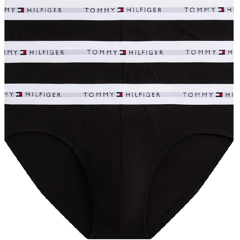 Tommy Hilfiger Slip Hipster para Hombre, 3 Unidades con Banda con Logo