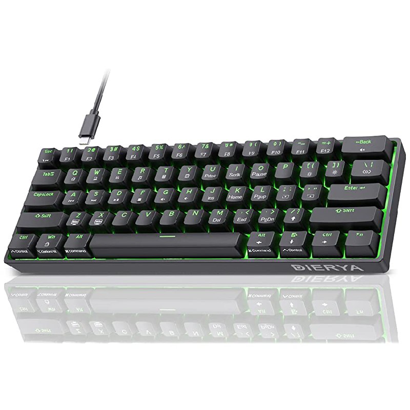 Dierya DK61SE Teclado Gaming 60%, QWERTY US