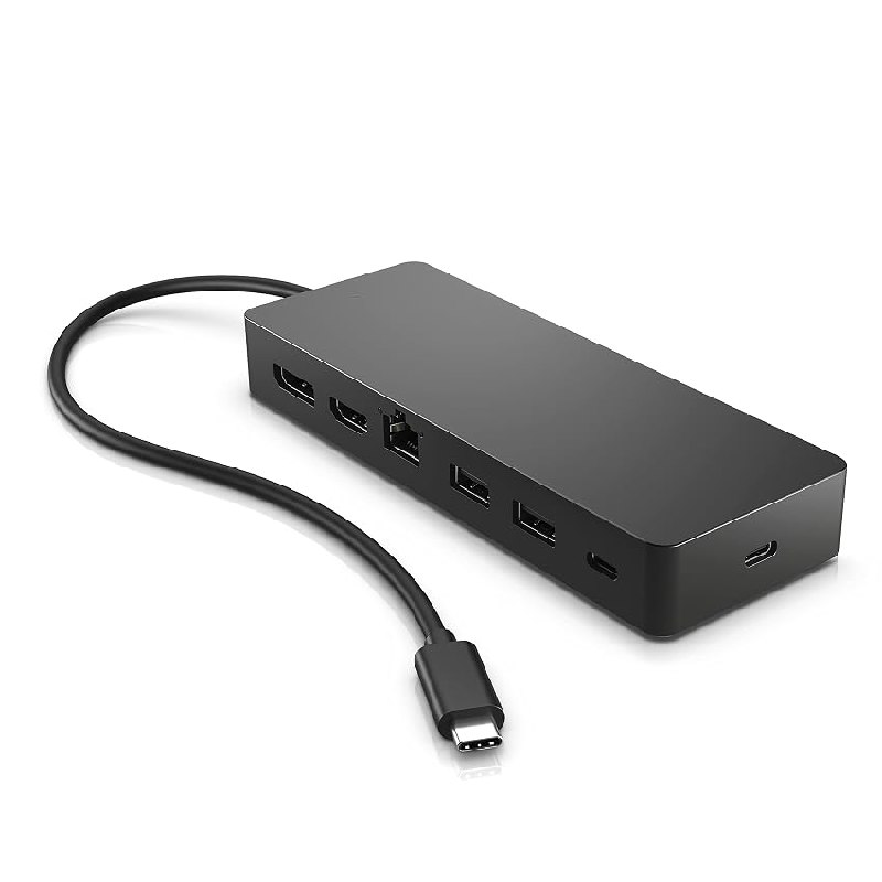 HP Docking Station USB- C Multipuerto Universal – (HDMI 2.0, DisplayPort 1.2)
