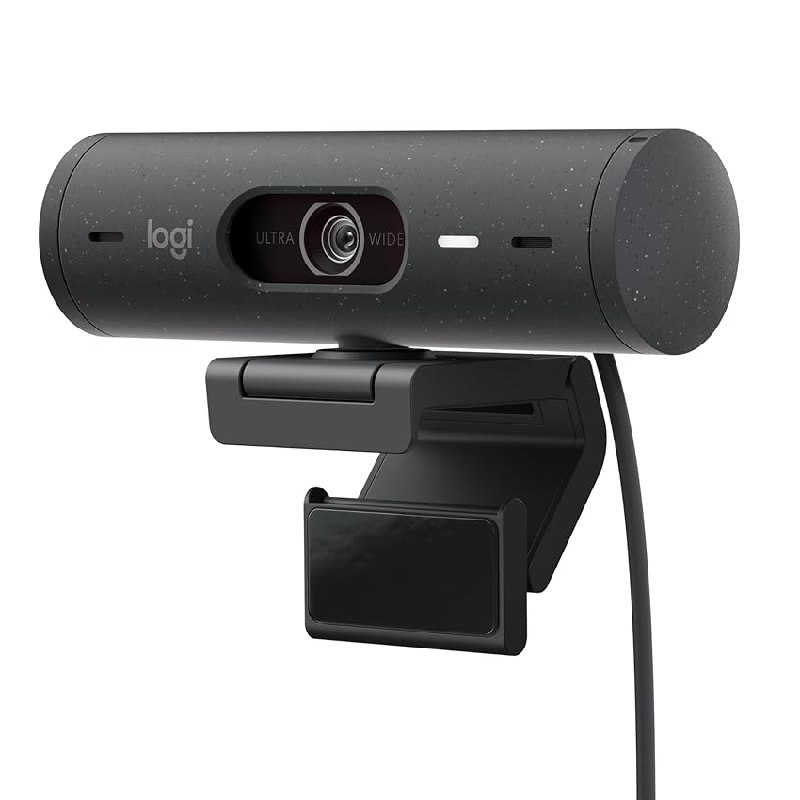 Logitech Brio 500 HD Webcam Ajuste Luz (Grafito)