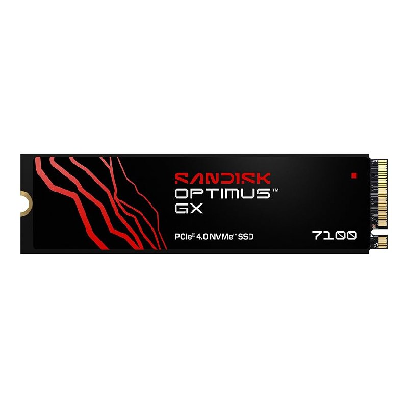 SANDISK Optimus GX 7100 NVMe SSD 500 GB (hasta 7250/6900 MB/s velocidades secuenciales)