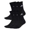 adidas Unisex adulto Cushioned Crew Socks 6 Pair Pack, blacklack/white
