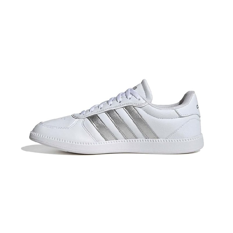 adidas Mujer Breaknet Sleek Shoes, FTWR White/Silver Met./FTWR White