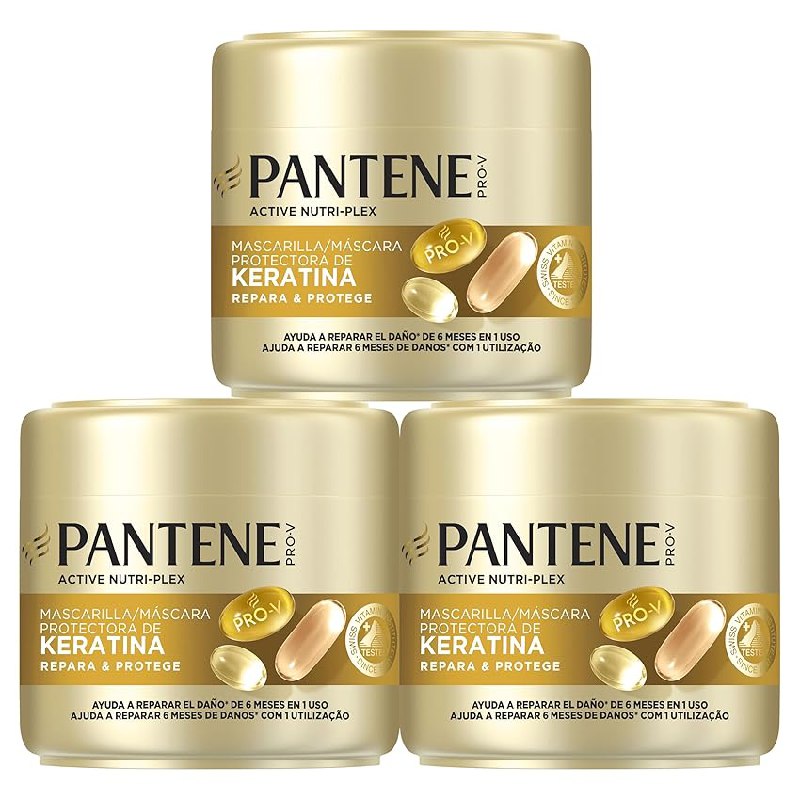 Pantene Pro-V Repara y Protege Mascarilla de Keratina, Pelo Dañado