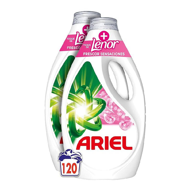 Ariel Detergente Lavadora Liquido, 120 Lavados