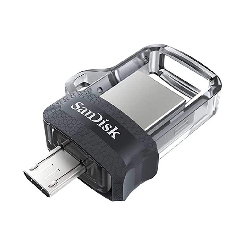 SanDisk 256GB Ultra Dual Drive m3.0 USB 3.0 Memoria Flash, Retráctil con un conector