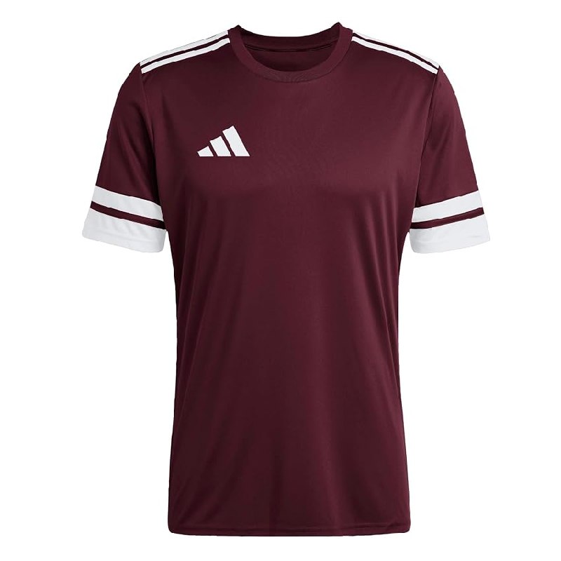 adidas Hombre Squadra25 Jersey Short Sleeve Shirt, Team Maroon 2/White