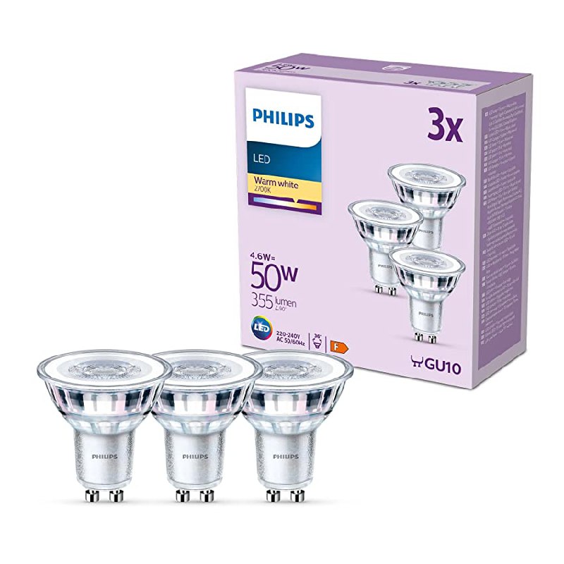 Philips – Bombilla tipo foco 4.6W (Eq. 50W)