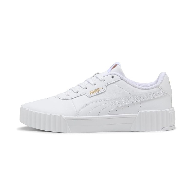 PUMA Carina 3.0 Metallic Whisper – Tenis para Mujer, Color Oro Blanco