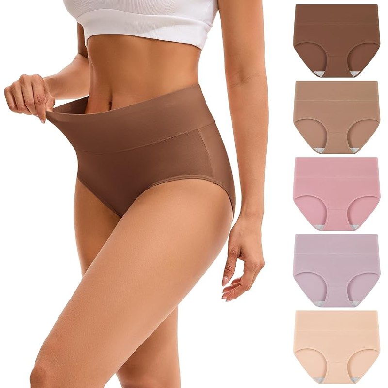INNERSY Bragas Mujer Algodon Braguitas Altas, M