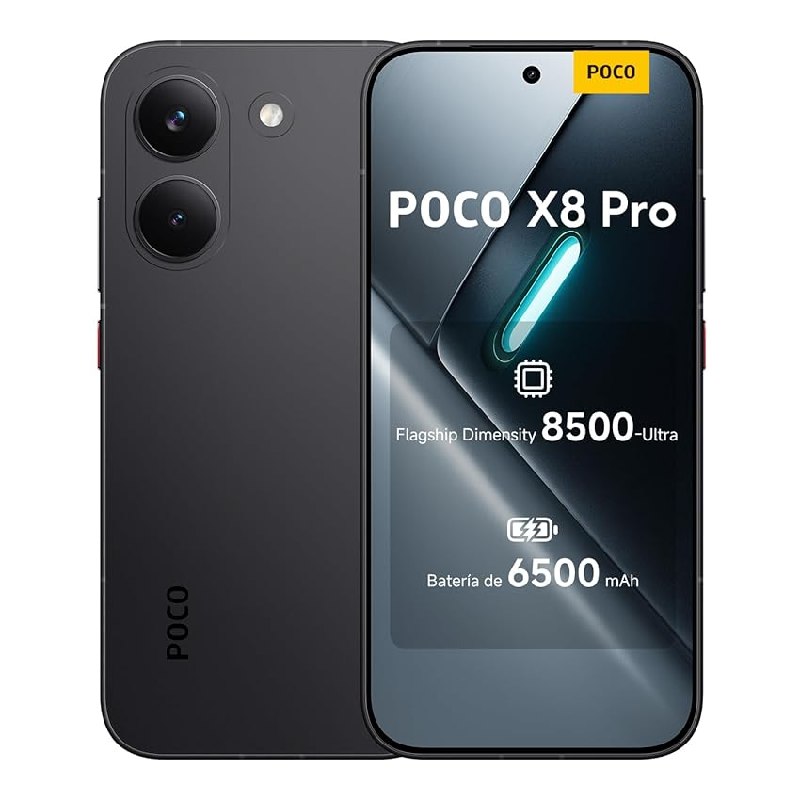 XIAOMI POCO X8 Pro Smartphone de 12+512GB Negro Batería de 6500mAh