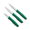 Arcos Nova Set 3 Cuchillos Peladores Acero Verde