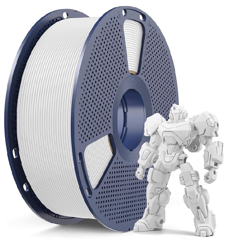 SUNLU PETG Filament 1.75 mm,Bobina de 1 kg, petg Blanco