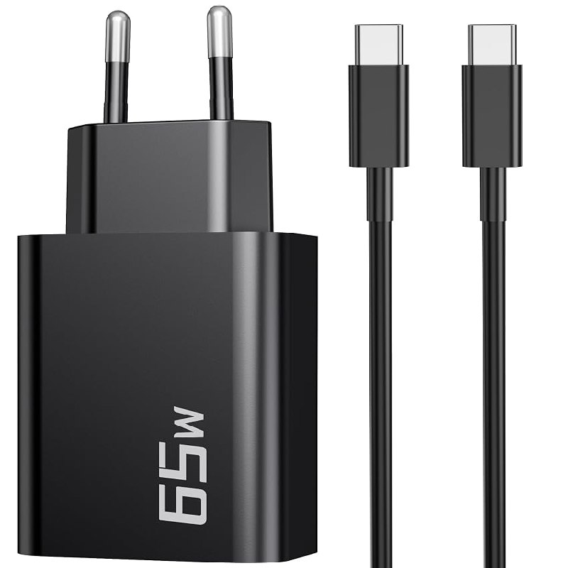 60W/65W Cargador USB C Carga Rapida para Samsung Galaxy S26 Ultra S25