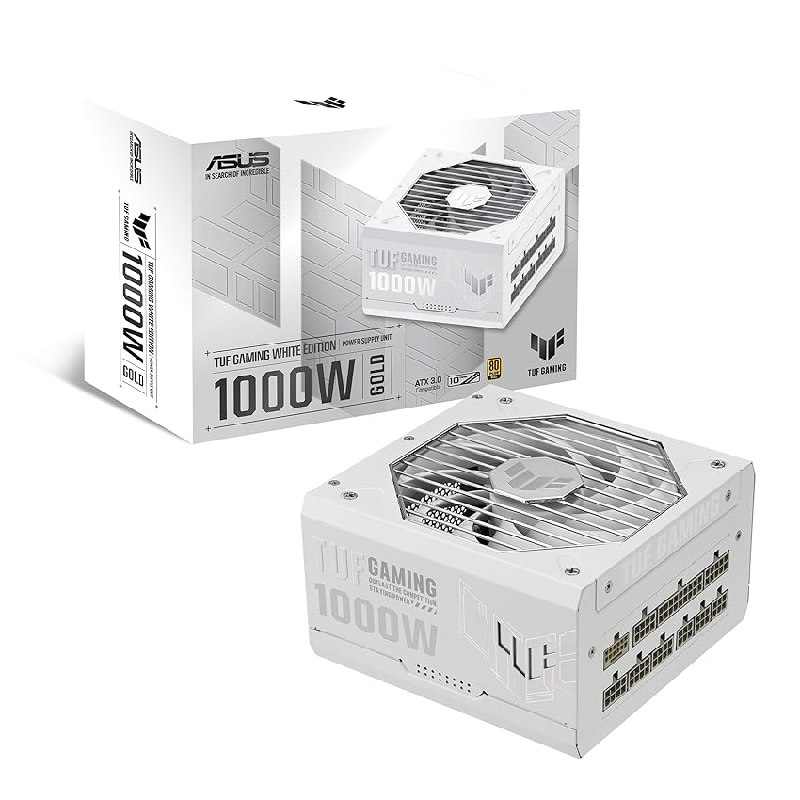 ASUS TUF Gaming 1000W Gold White Edition – Fuente de Alimentación