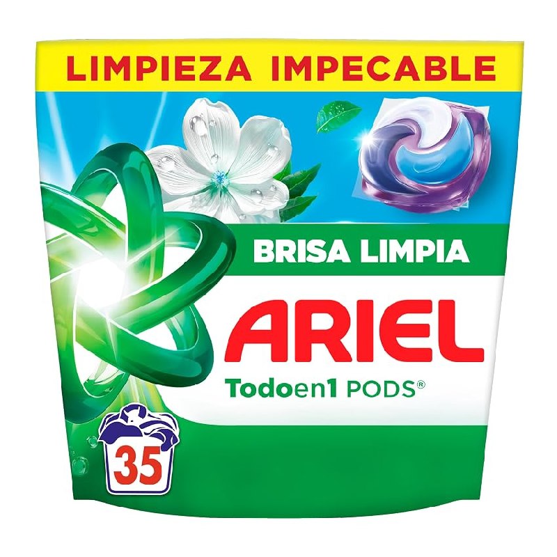 Ariel PODS Todo En 1, Detergente Líquido En Cápsulas 35 Lavados