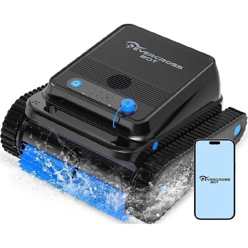 Nuovo 2026) EVERCROSS BOT Robot Limpiafondos Piscina Automático con App)