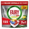 Fairy Platinum Plus Cápsulas Lavavajillas Para Máquina Limón, 5×25 Cápsulas