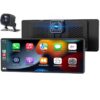 Pantalla Coche, 10.26″ Pantalla Carplay Coche para Apple y Android con Cámara Trasera