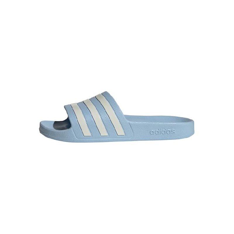 Adidas Women’s Adilette Aqua Slides Glow Blue / Zero Metalic / Zero Metalic 10 UK 44.5 EU