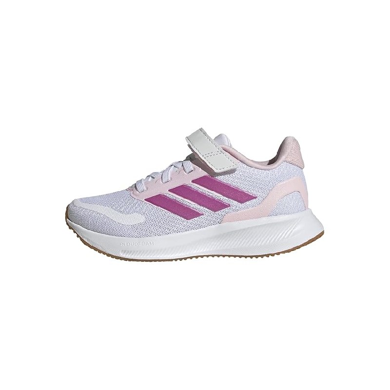 adidas Unisex niños RUNFALCON 5 Shoes Kids, FTWR White/Clear pink/GUM10