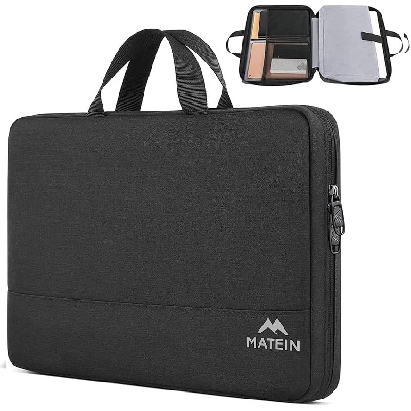 MATEIN Maletin Portatil 13 Pulgadas, Maletin Ordenador Portatil Hombre