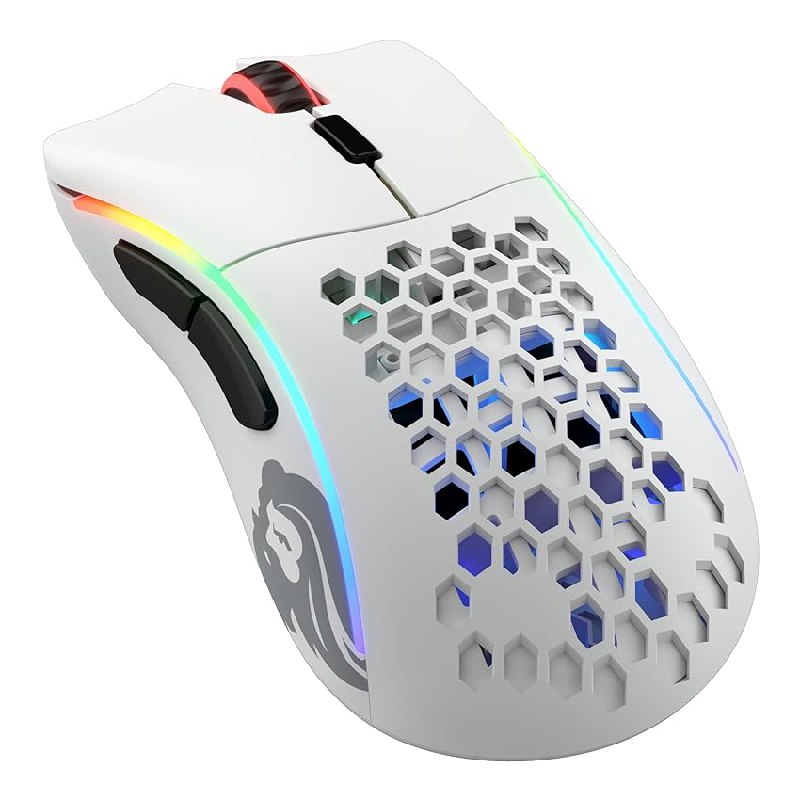 GLORIOUS Model D- Wireless Ratón Gaming Inalámbrico Ligero (Matte White)
