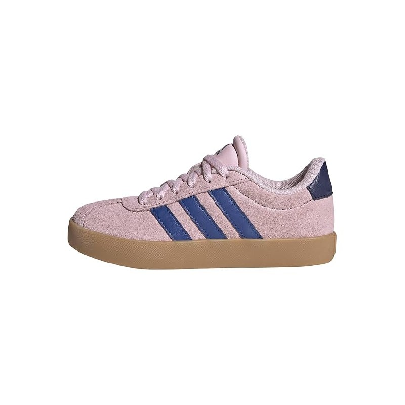 adidas Unisex niños VL Court 3.0 Kids Shoes, FTWR White/Team Royal Blue/Clear Pink