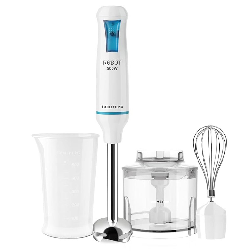 Taurus – Batidora de Mano Robot 500 Plus Inox, 500W