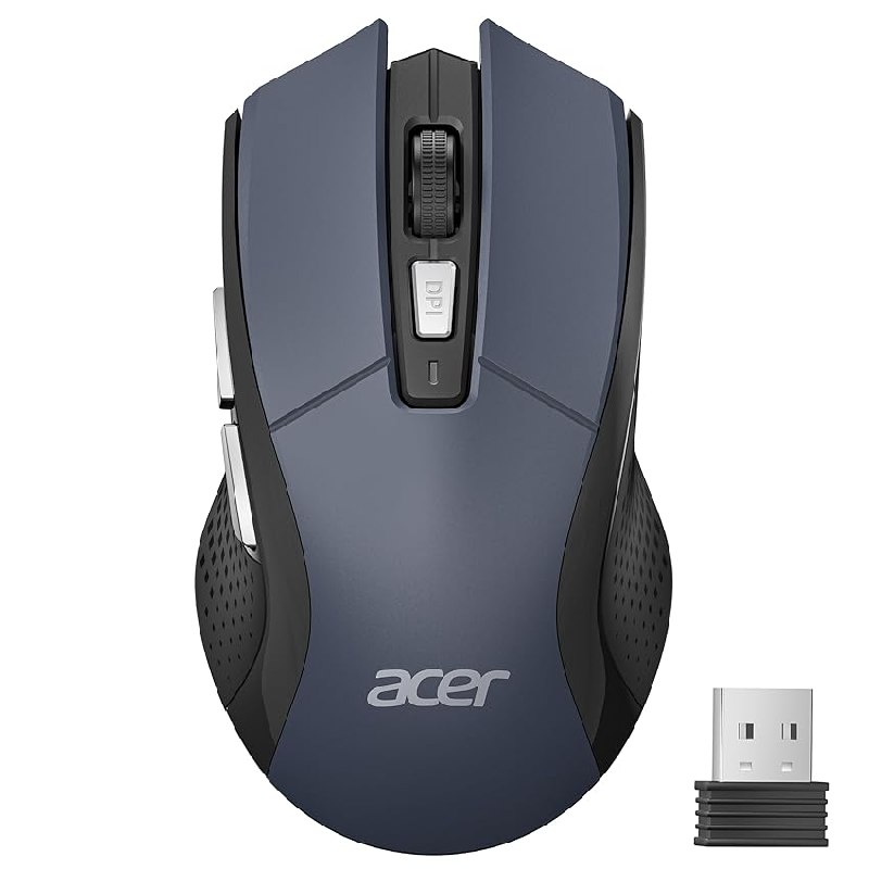Acer Ratón Inalámbrico 4000 dpi, Wireless Mouse 2.4GHz con 5 Niveles dpi Ajustables