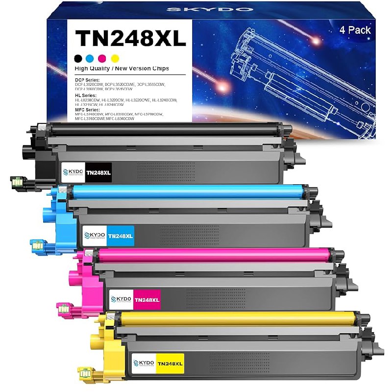Skydo TN248XL Tóner Compatible con Brother TN248VAL Toner TN248 HL