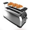 Cecotec Tostador Vertical Toastin’ Time 1500 Inox, 1500W