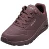 Skechers Uno Stand On Air Zapatillas para Mujer, Burgundy Duraleather/Mesh