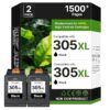 Tinta 305XL Negro Cartucho de Tinta para Tinta Impresora HP 305 XL para HP DeskJet