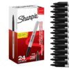 Sharpie rotuladores permanentes | punta fina | color negro | paquete de 24 marcadores