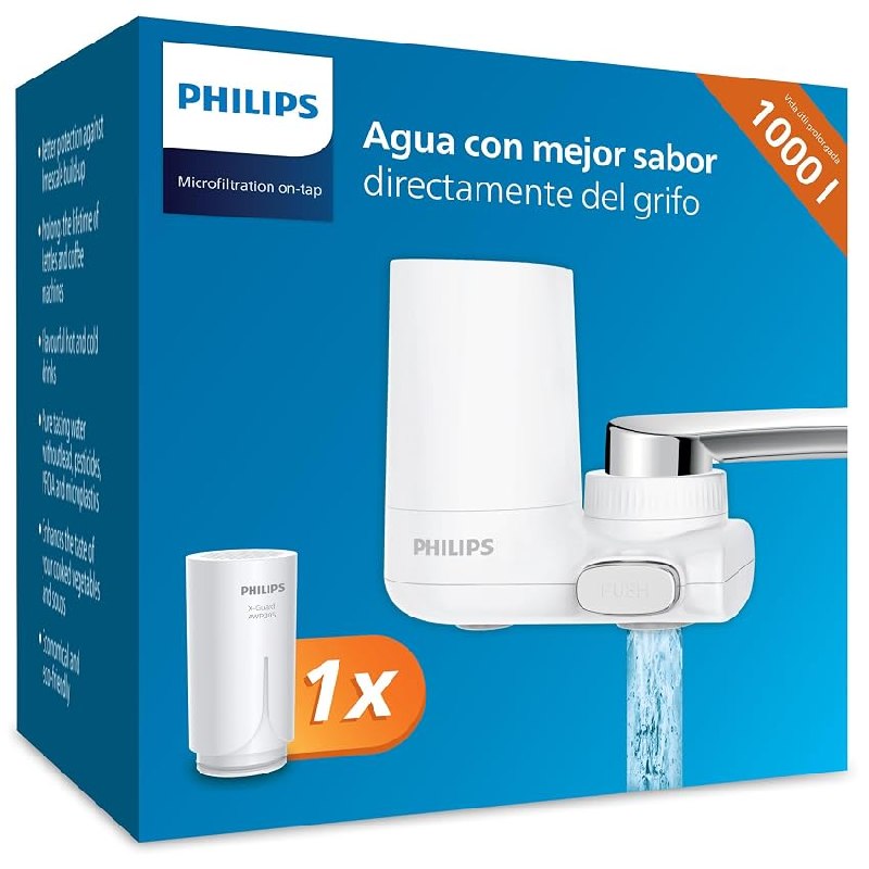 PHILIPS Filtro de agua del grifo, vertical X-Guard