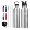 Botella Agua 1 litro, Botella Termica Acero Inoxidable Antifugas Para Viaje