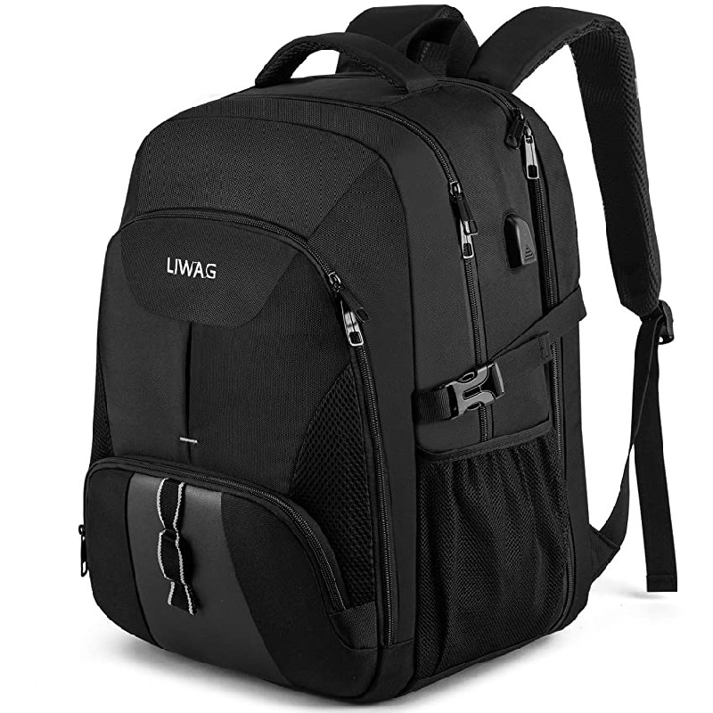 Mochila Hombre Grande 50L Mochila Portatil 17 Pulgadas Impermeable Antirrobo Mochila