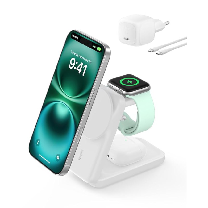 Belkin UltraCharge Cargador Inalámbrico Magnético con Qi2 de 25 W