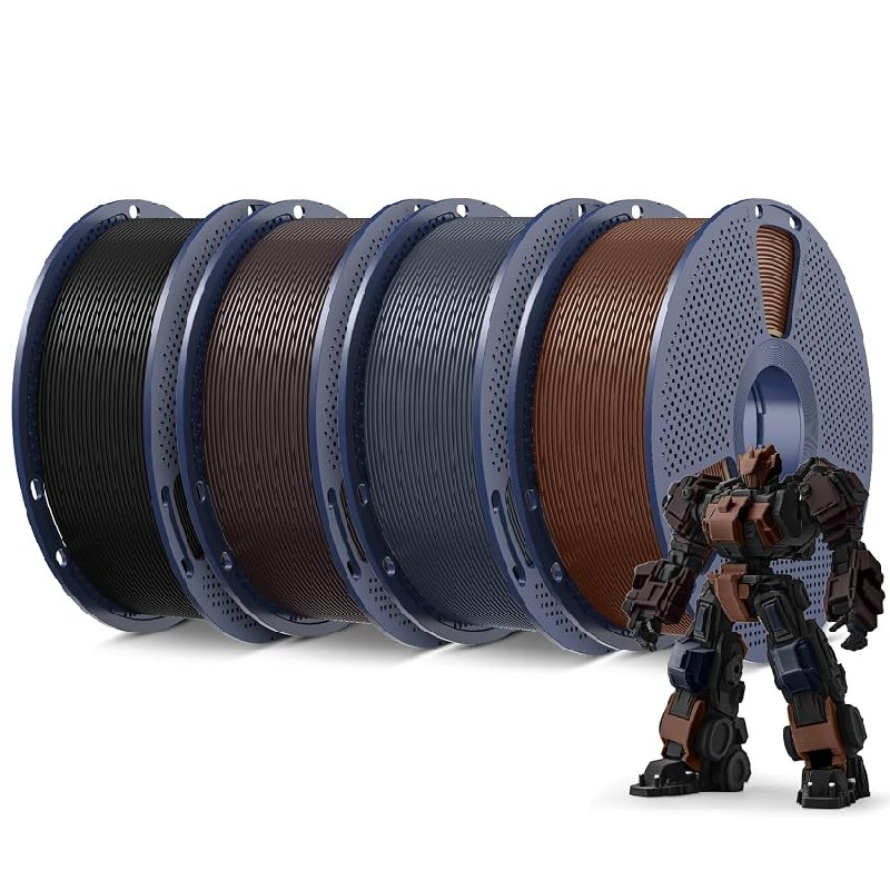 SUNLU Pack 4KG Filamento PLA+ 1.75mm, Filamento PLA Plus para Impresoras 3D