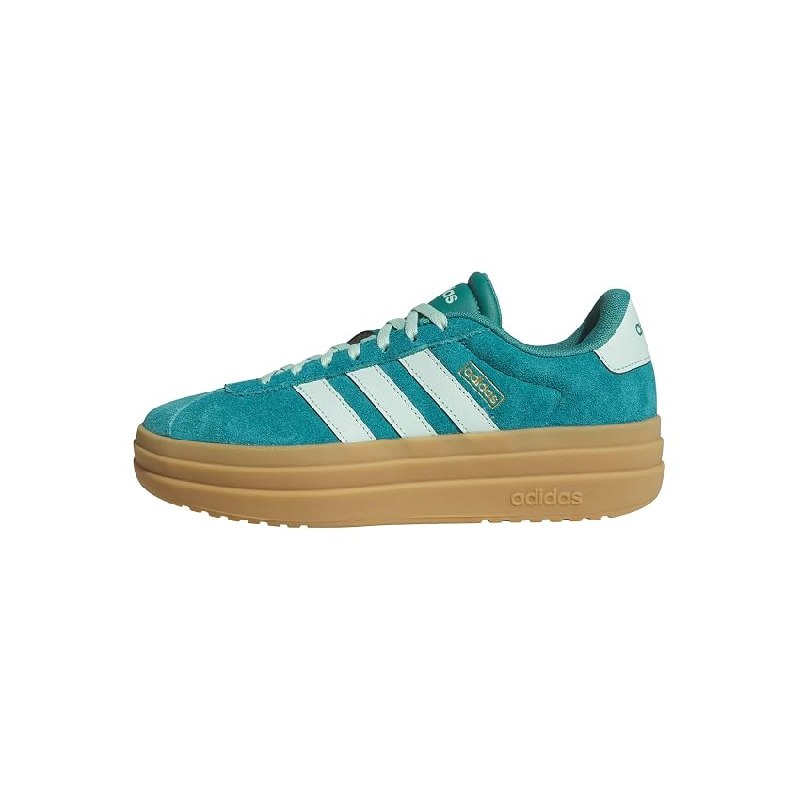 adidas Mujer VL Court Bold Shoes, Equipment Green/Clear Mint/Gold Met.