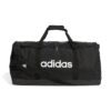 adidas Unisex Adulto Essentials Linear Duffel Bag Duffel Bag, Black/Black/White