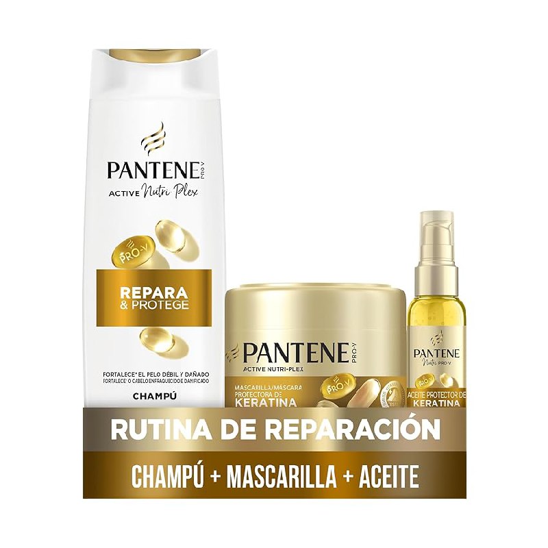 Pantene Pro-V Repara y Protege Champú + Mascarilla y Aceite Protectores