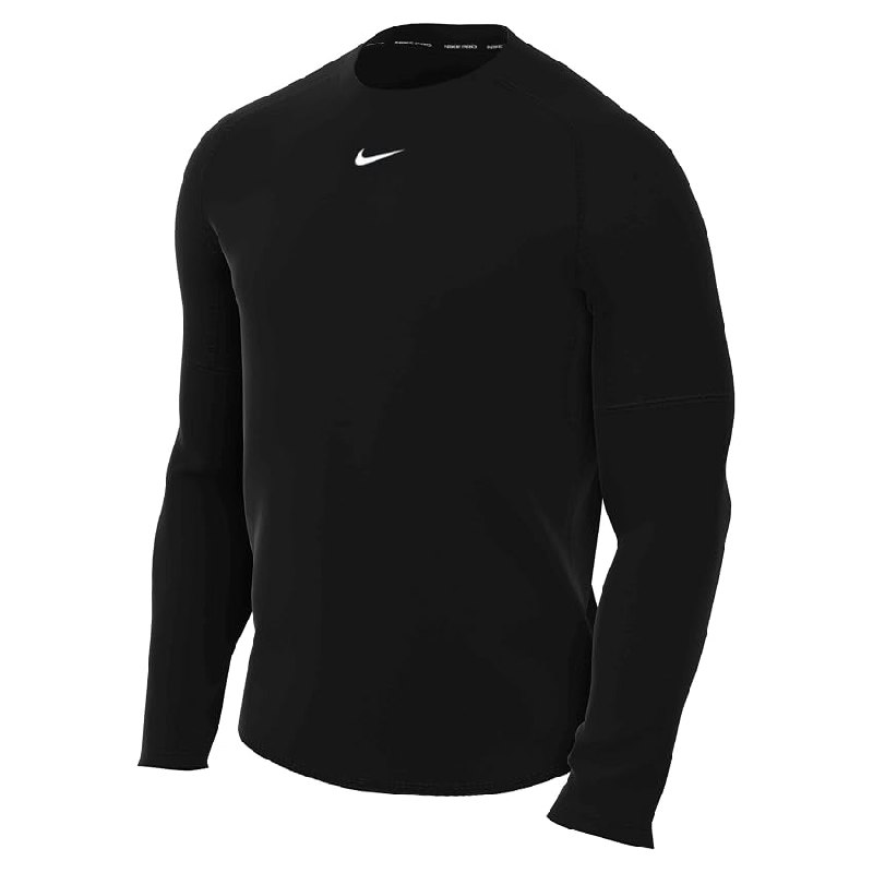 Nike FB7919-010 M NP DF Tight Top LS Sweatshirt Hombre Black/White Tamaño L