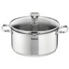 Tefal Duetto – Cacerola 20 cm, Acero inoxidable