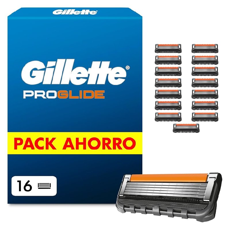 Gillette Proglide Cuchillas de Afeitar Hombre, Pack de 16