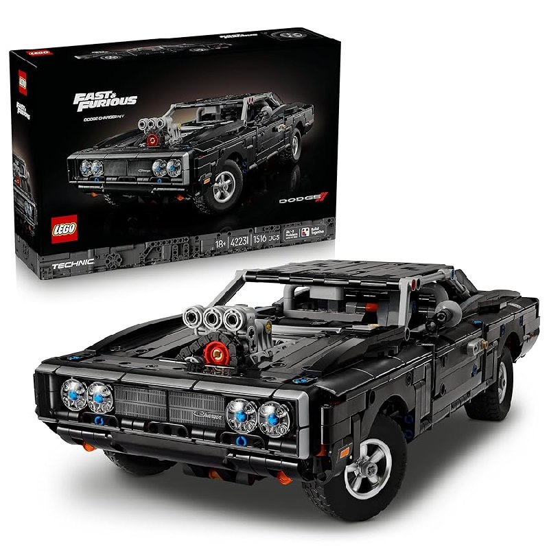 LEGO Technic Coche Dodge Charger R/T de Fast and Furious – Kit de Maquetas para Adultos